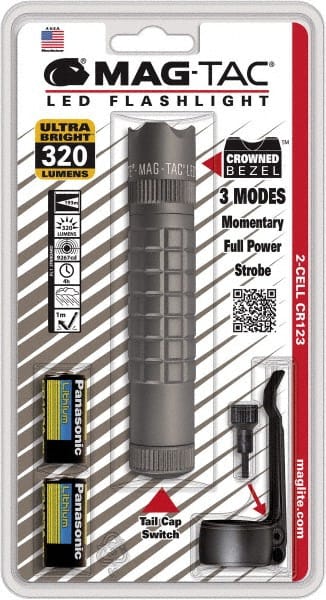 Handheld Flashlight: LED, 17 hr Max Run Time, CR123A battery MPN:SG2LRC6