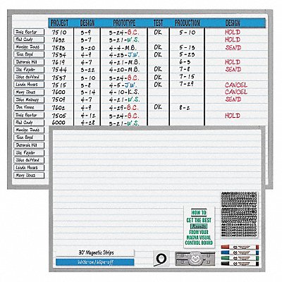 Magnetic Changeable Planner Kit 24x36 MPN:NMW-2436G