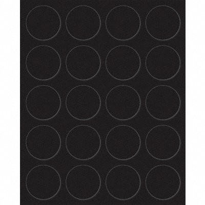 Magnetic Round Indicators Black PK20 MPN:FI-127