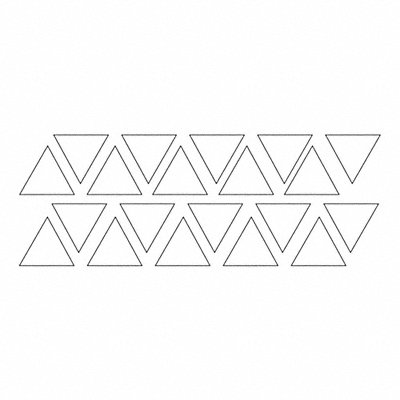Magnetic Triangles 3/4 in W White PK20 MPN:FI-321