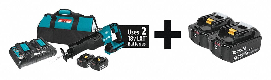 Cordless Recip Saw Kit 3000 SPM 36VDC MPN:XRJ06PT + BL1850B-2