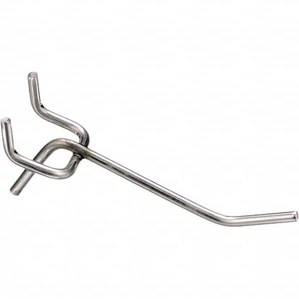 Pegboard Hooks, Hook Type: Single Vertical End Hook , Material: 304 Stainless Steel , Finish: Natural , Overall Height: 1.25 MPN:00363036-38