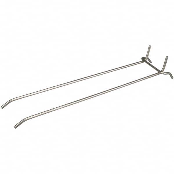 Pegboard Hooks, Hook Type: Double Vertical End Hook , Material: 304 Stainless Steel , Finish: Natural , Overall Height: 2.13 MPN:00363060-38