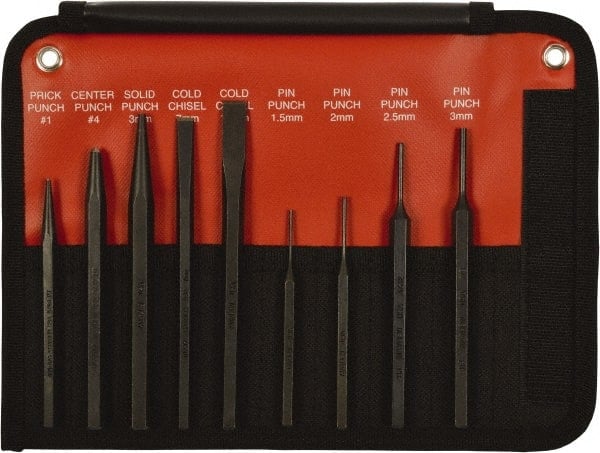 Pin Punch Set: 9 Pc MPN:66257