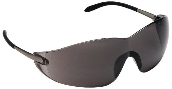 Safety Glass: Anti-Fog & Scratch-Resistant, Polycarbonate, Gray Lenses, Frameless, UV Protection MPN:S2112AF