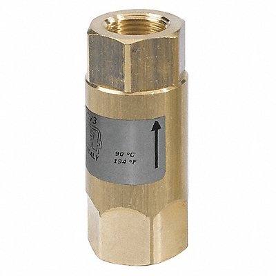 Spring Check Valve Brass Buna SS 1/2 MPN:CV3-40012