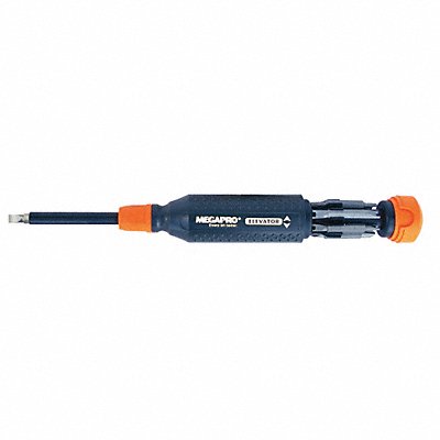 Multi-Bit Screwdriver NumBits 7 MPN:151ELEV-CH/OR-B