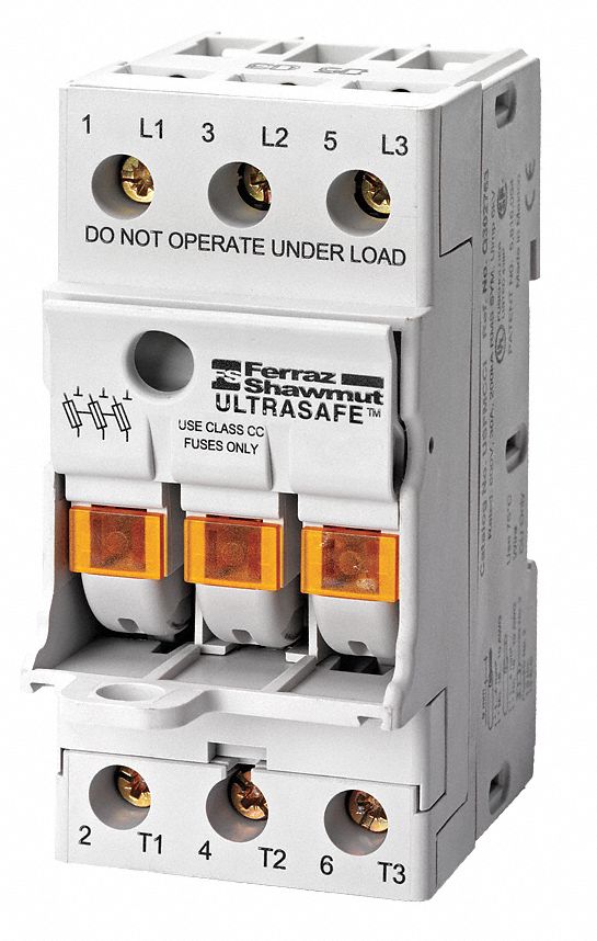 Fuse Block 0 to 30A Midget 3 Pole MPN:USFM10I