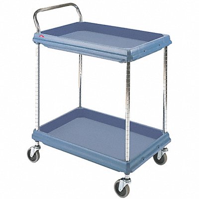 Utility Cart 400 lb Cap. Plstc 2 Shlvs MPN:BC2030-2DMB