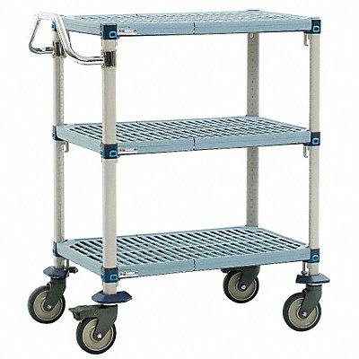 Utility Cart Microban 41x24x39 3 Shelf MPN:MQUC2436G-35