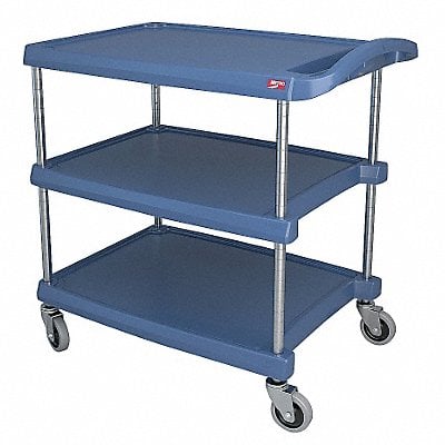 Utility Cart 400 lb Load Cap. 3 Shelves MPN:MY2030-34BU