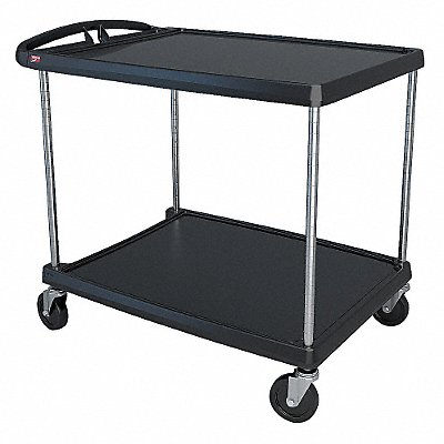 Utility Cart 400 lb Load Cap. 2 Shelves MPN:MY2636-24BL