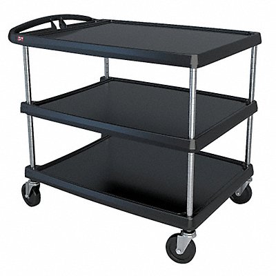 Utility Cart 500 lb Load Cap. 3 Shelves MPN:MY2636-34BL