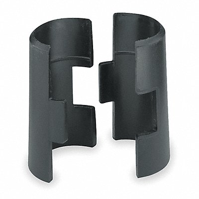 PlstcSpltSlv 1 .25x1.75x1 1/4in Blck PK4 MPN:9985