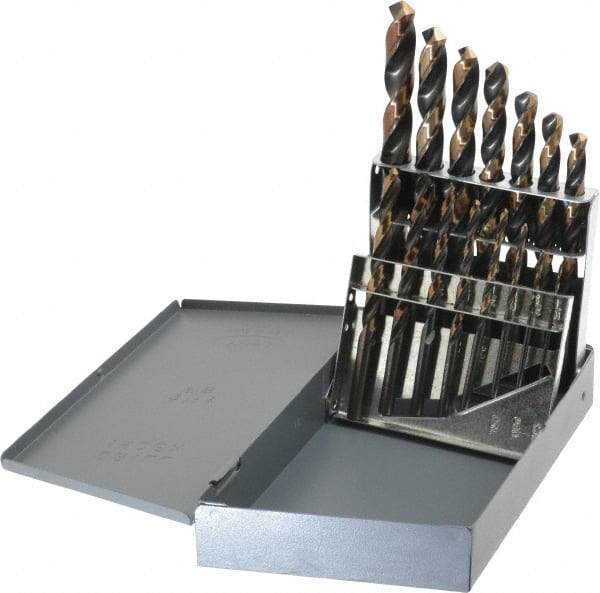 Drill Bit Set: Jobber Length Drill Bits, 15 Pc, 118 ° MPN:314S15