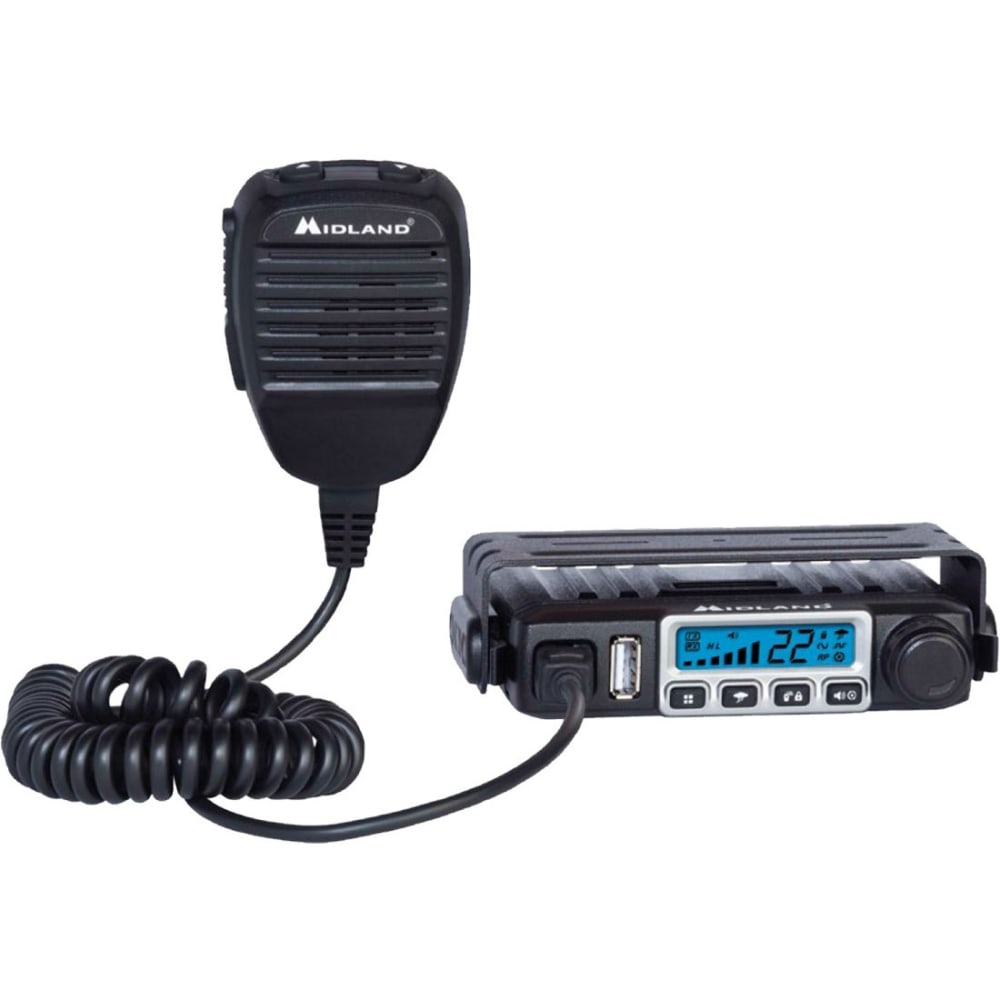 Midland MXT115 MicroMobile Two-Way Radio - For Walkie-talkie with NOAA All Hazard, Weather Disaster - UHF - 15 Weather - 15 W MPN:MXT115