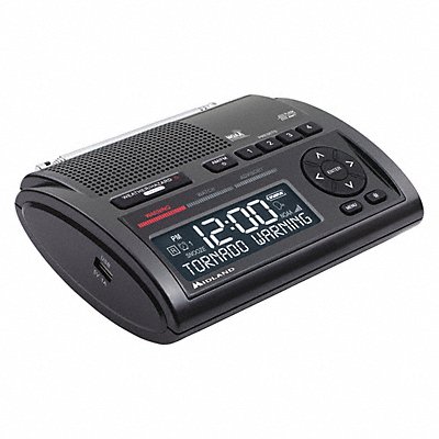 Weather Radio Black Channels AM/FM NOAA MPN:WR400