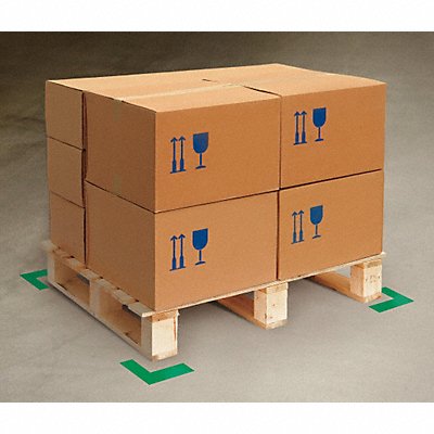 K3730 Floor Tape Green 2 inx6 in L PK100 MPN:ANGLEG