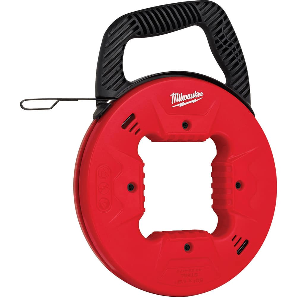Fish Tape, Tape Type: Marked , Material: Steel , Tape Width (Decimal Inch): 0.125in , Winder Case: Yes , Tape Shape: Round , Features: Low Friction Case MPN:48-22-4172