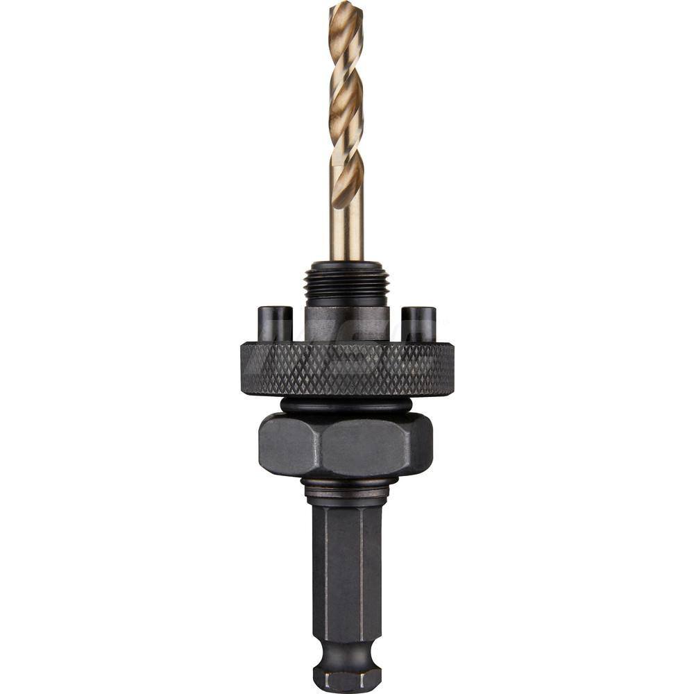 Hole Saw Arbor: Hex Shank, Drill Pilot MPN:49-56-7115