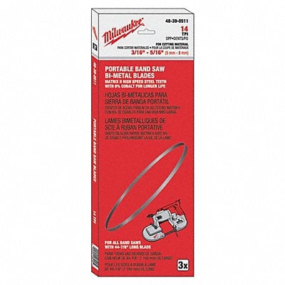 Band Saw Blade 44-7/8 Blade L PK3 MPN:48-39-0511