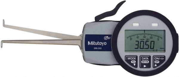 0.0472 Inch Groove Width, 0.2047 Inch Groove Depth, 0.39 to 1.18 Inch, Ball/Ball Inside Electronic Caliper Gage MPN:209-936