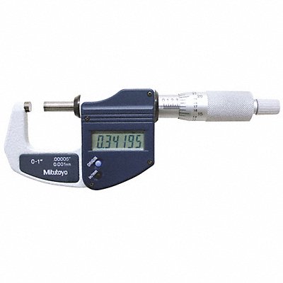 Mic 0-1/0-25.4mm Ratchet Stop NIST Case MPN:293-831-30CAL
