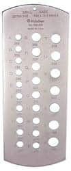 A Letter to Z Letter Hole Size Drill Gage MPN:950-209