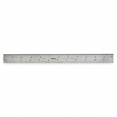 Steel Rule Rigid 12 In 32/64/10/100ths MPN:182-123