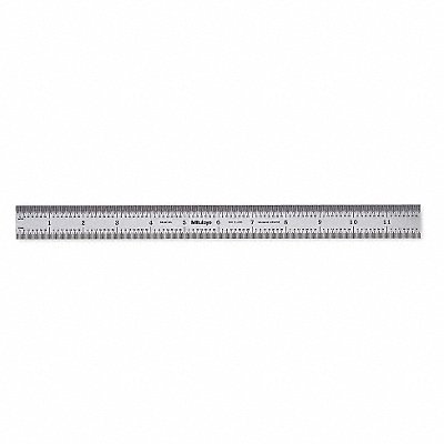 Steel Rule Rigid 12 In 32/64/0.5/1mm MPN:182-125