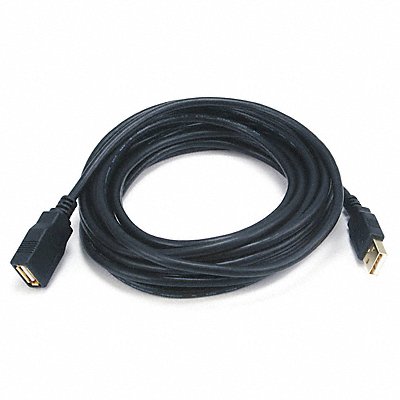 USB 2.0 Extension Cable 15 ft.L Black MPN:5435