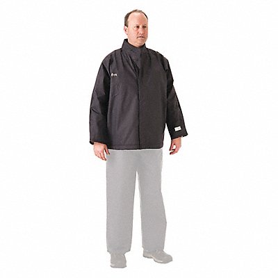 Flame Resistant Rain Jacket PU 3XL Blue MPN:1801JN120