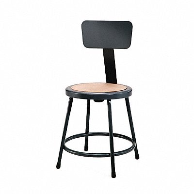 Round Stool Welded Tube Leg Black 32 H MPN:6218B-10