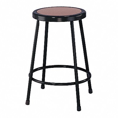 Round Stool Welded Tube Leg Black 24 H MPN:6224-10