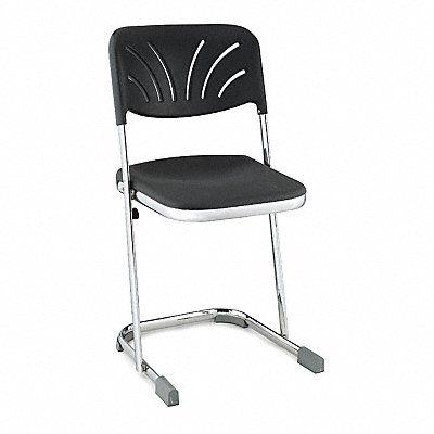 SqrStool Sled-Base Legs Slvr 31 3/4 H MPN:6618B