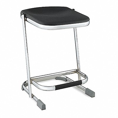 Square Stool Sled-Base Legs Chrome 22 H MPN:6622