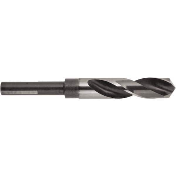 Reduced Shank Drill Bit: 17/32'' Dia, 1/2'' Shank Dia, 118 0, High Speed Steel MPN:017634AW