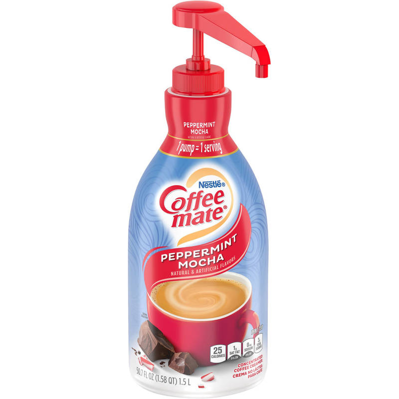 Nestle Coffee-mate Liquid Creamer, Peppermint Mocha Flavor, 50.72 Oz Multiple Serve x 1 (Min Order Qty 3) MPN:29600