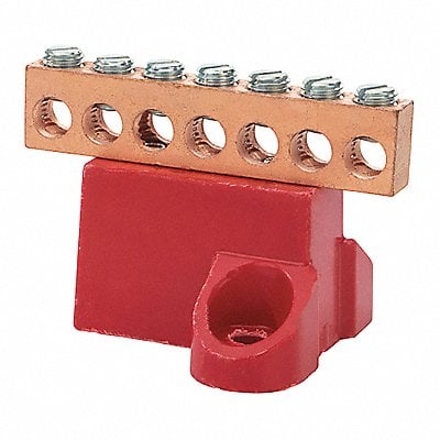 Ground Bar Copper 7 Circuit 2-14 AWG MPN:GBC2-7
