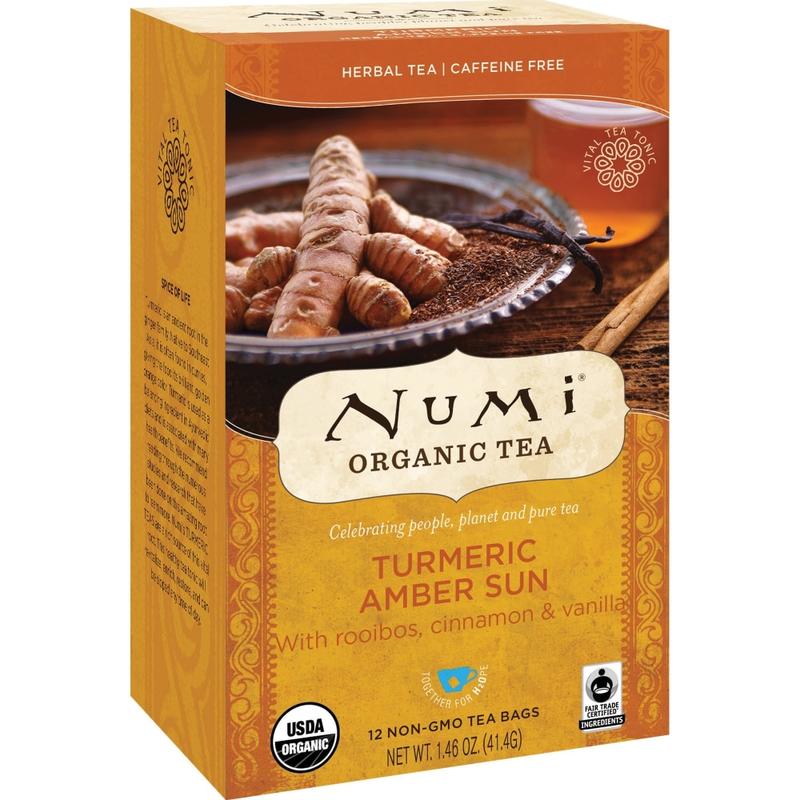 Numi Turmeric Organic Tea Herbal Tea, 1.5 Oz, Carton Of 12 (Min Order Qty 8) MPN:10552