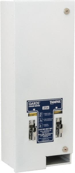 15 Sanitary Napkin Capacity, 25 Tampon Capacity, Feminine Hygiene Product Dispenser MPN:D1-25