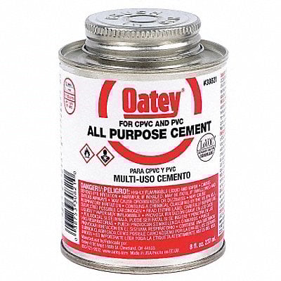 Pipe Cement 8 fl oz Milky-Clear MPN:30821