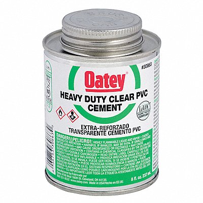 Pipe Cement 8 fl oz Clear MPN:30863