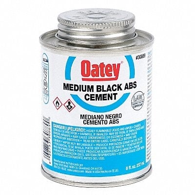 Pipe Cement 8 fl oz Black MPN:30889