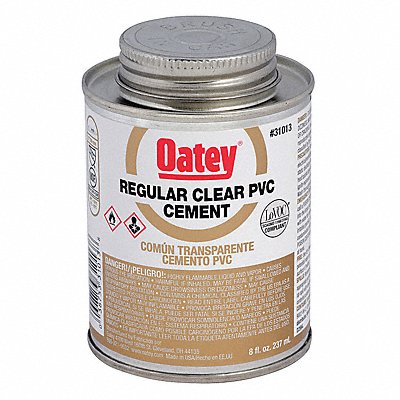 Pipe Cement 8 fl oz Clear MPN:31013