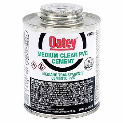 Pipe Cement 16 fl oz Clear MPN:31019