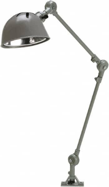 Machine Lights, Machine Light Style: Articulating Arm , Voltage: 120V , Wattage: 60 , Color: Gray , Mount Type: Screw-Down Base  MPN:11200
