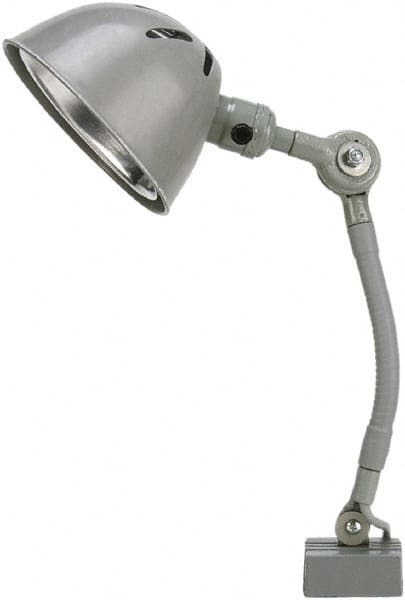Machine Lights, Machine Light Style: Spot with Gooseneck , Voltage: 120 V , Wattage: 75 , Color: Gray , Mount Type: Combined Screw Down & Magnetic Base  MPN:60017