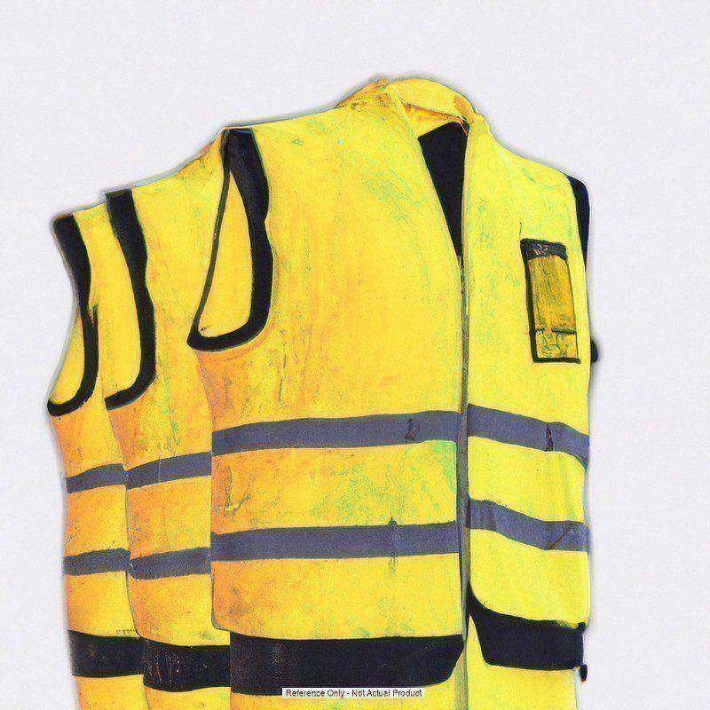 HiViz Mesh Safety Vest Class3 Yellow 2XL MPN:ECO-SIMZ32T-Y2X