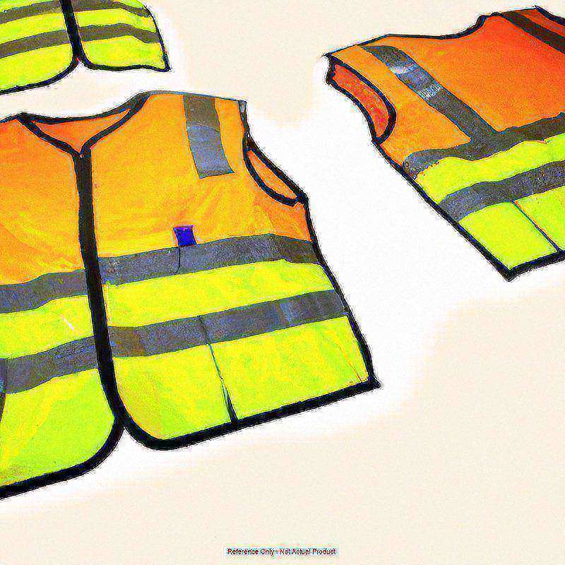 HiViz Mesh Safety Vest Class 3 Yellow XL MPN:ECO-SIMZ32T-YXL